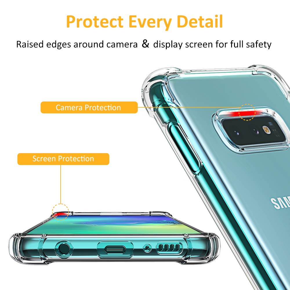 Калъф за Samsung Galaxy S10e G970, Techsuit, противоударен прозрачен, прозрачен