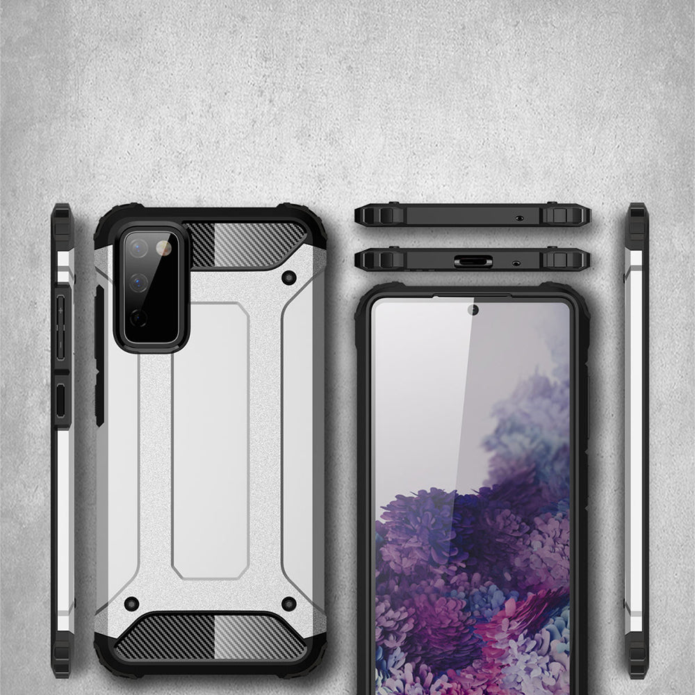 Калъф за Samsung Galaxy S20 FE 2022 G781 / S20 FE 5G G781 / S20 FE G780, Techsuit, Hybrid Armor, Черен