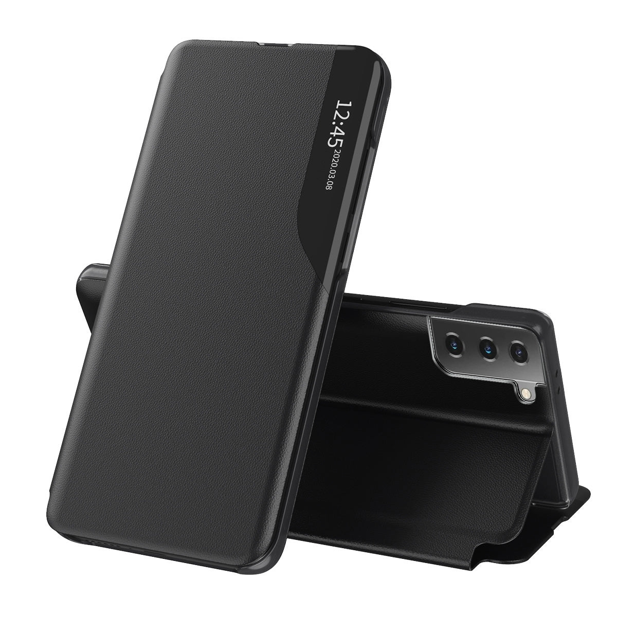 Калъф за Samsung Galaxy S21 5G G991, Techsuit, eFold, Черен