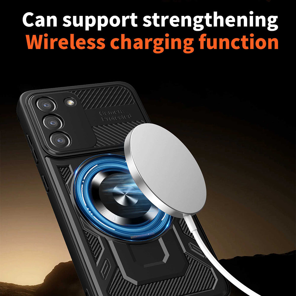 Калъф за Samsung Galaxy S21 FE 5G G990, Techsuit, RuggedCam, Черен