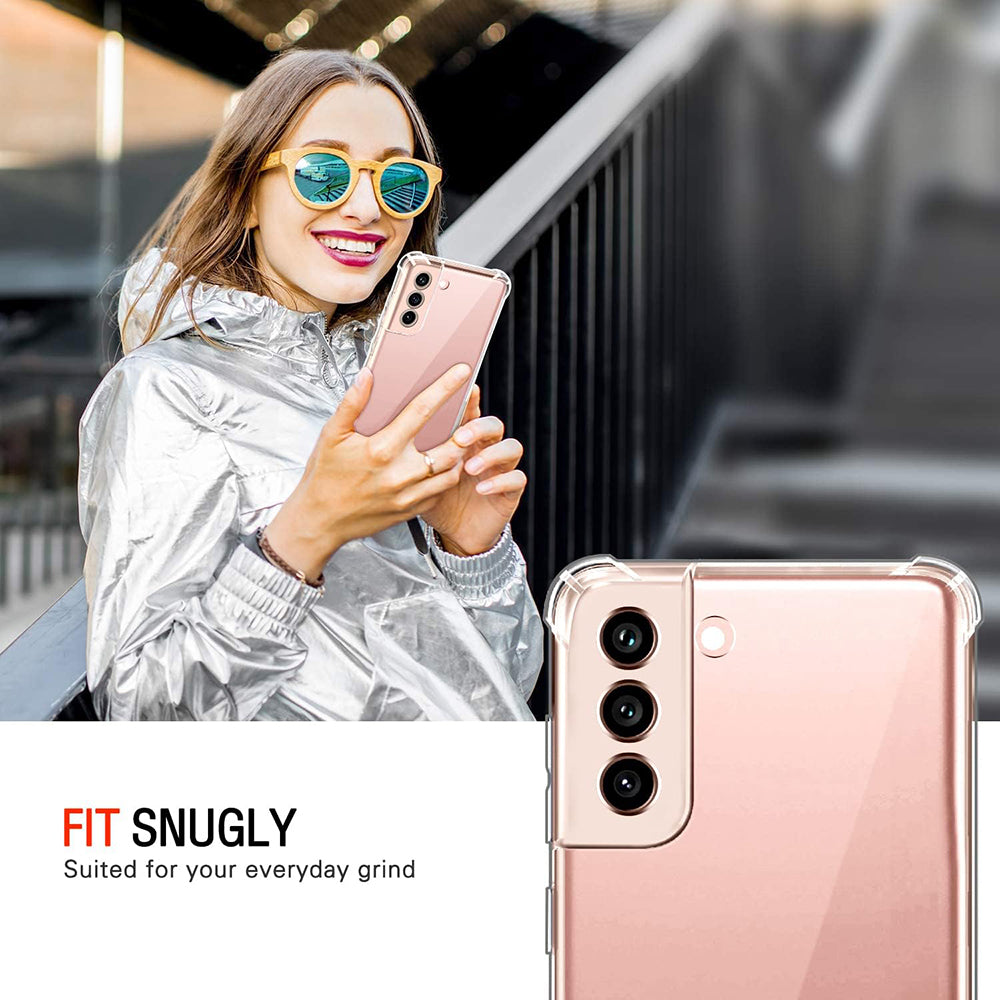 Калъф за Samsung Galaxy S22 5G S901, Techsuit, противоударен прозрачен, прозрачен