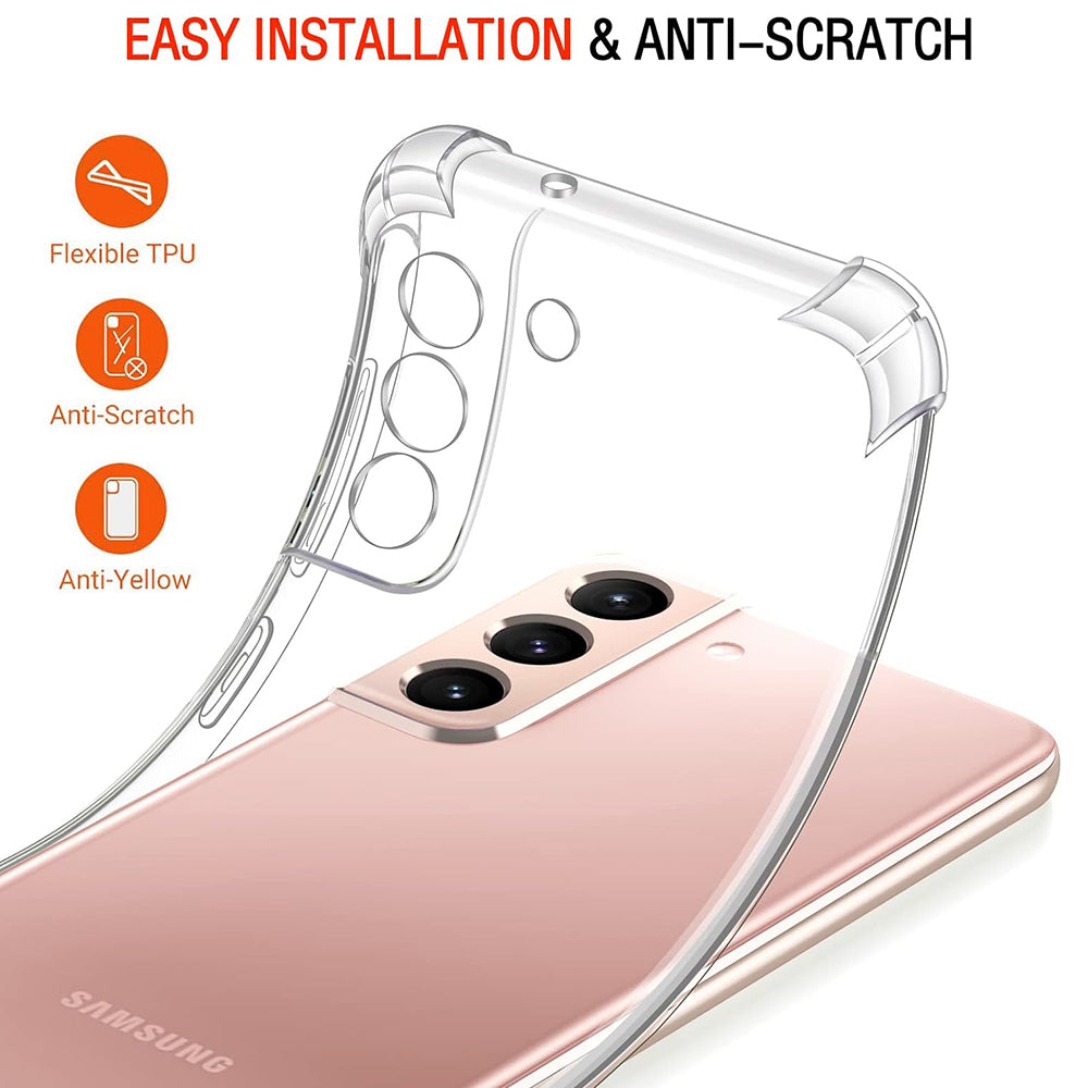 Калъф за Samsung Galaxy S22 5G S901, Techsuit, противоударен прозрачен, прозрачен