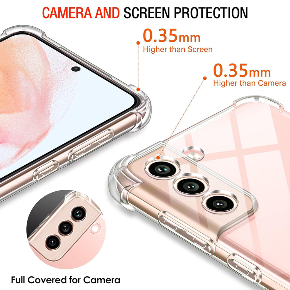 Калъф за Samsung Galaxy S22 5G S901, Techsuit, противоударен прозрачен, прозрачен