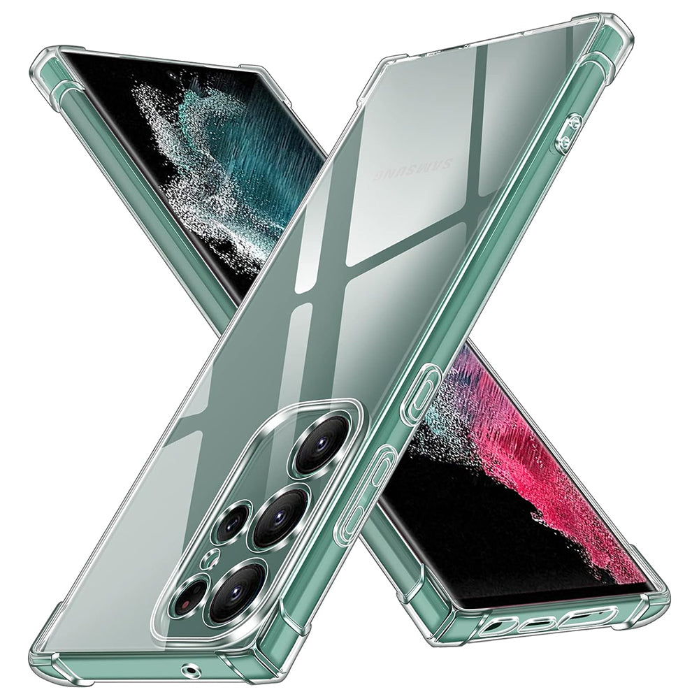 Калъф за Samsung Galaxy S22 Ultra 5G S908, Techsuit, противоударен прозрачен, прозрачен