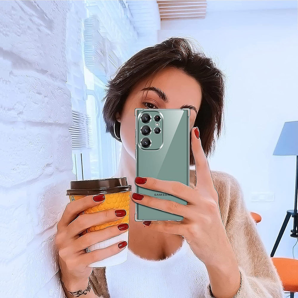 Калъф за Samsung Galaxy S22 Ultra 5G S908, Techsuit, противоударен прозрачен, прозрачен