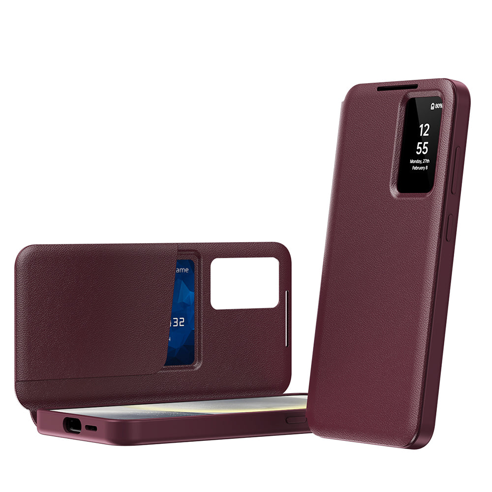 Калъф за Samsung Galaxy S22 Ultra 5G S908, Techsuit, SmartView, Червен