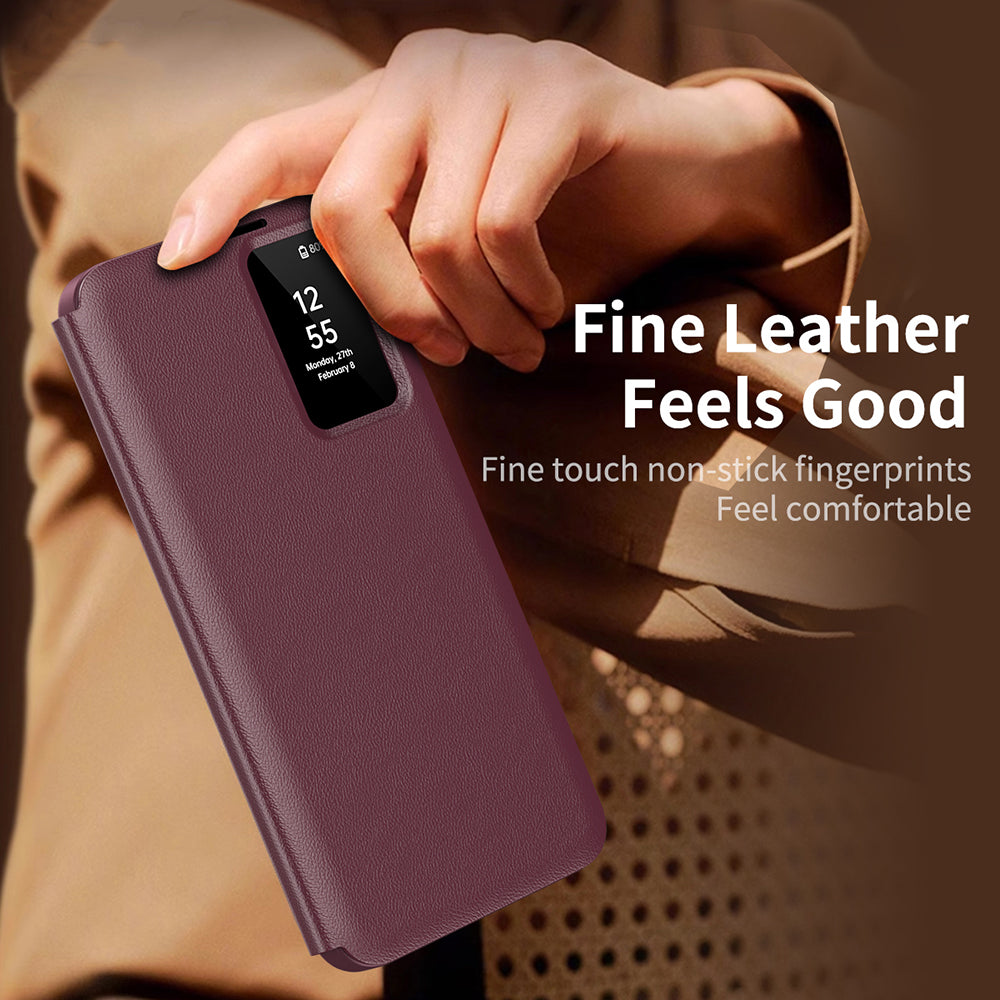 Калъф за Samsung Galaxy S22 Ultra 5G S908, Techsuit, SmartView, Червен