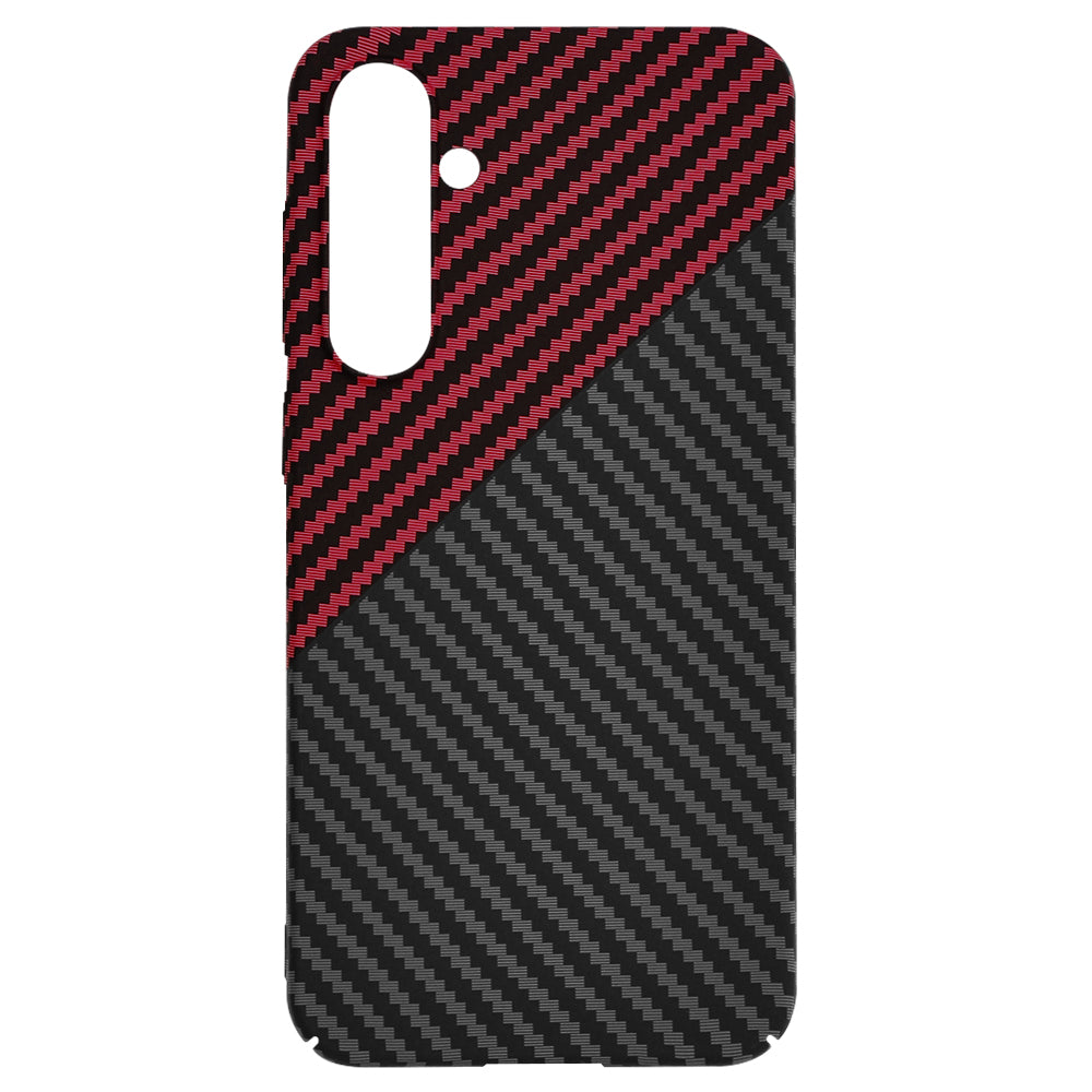 Калъф за Samsung Galaxy S23 FE S711, Techsuit, Carbonite FiberShell, Черно Червен