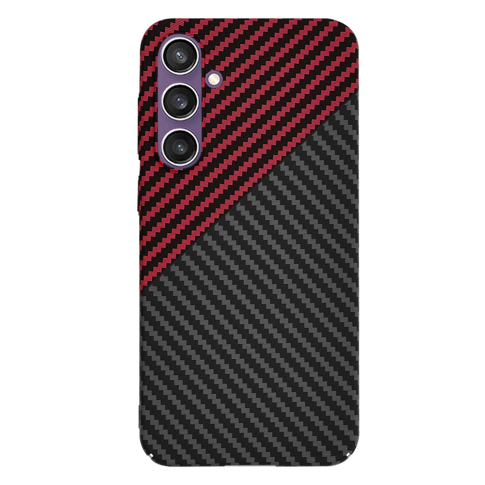 Калъф за Samsung Galaxy S23 FE S711, Techsuit, Carbonite FiberShell, Черно Червен