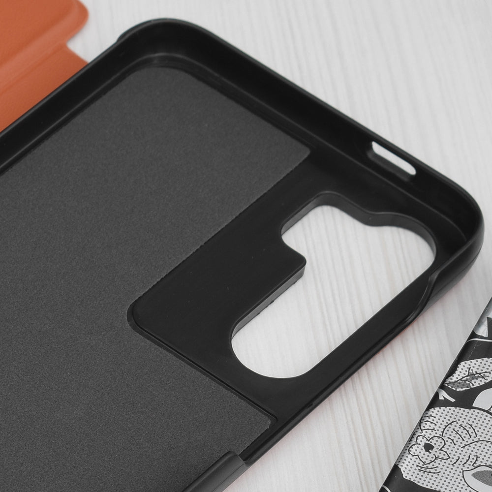Калъф за Samsung Galaxy S23 FE S711, Techsuit, eFold, Оранжев