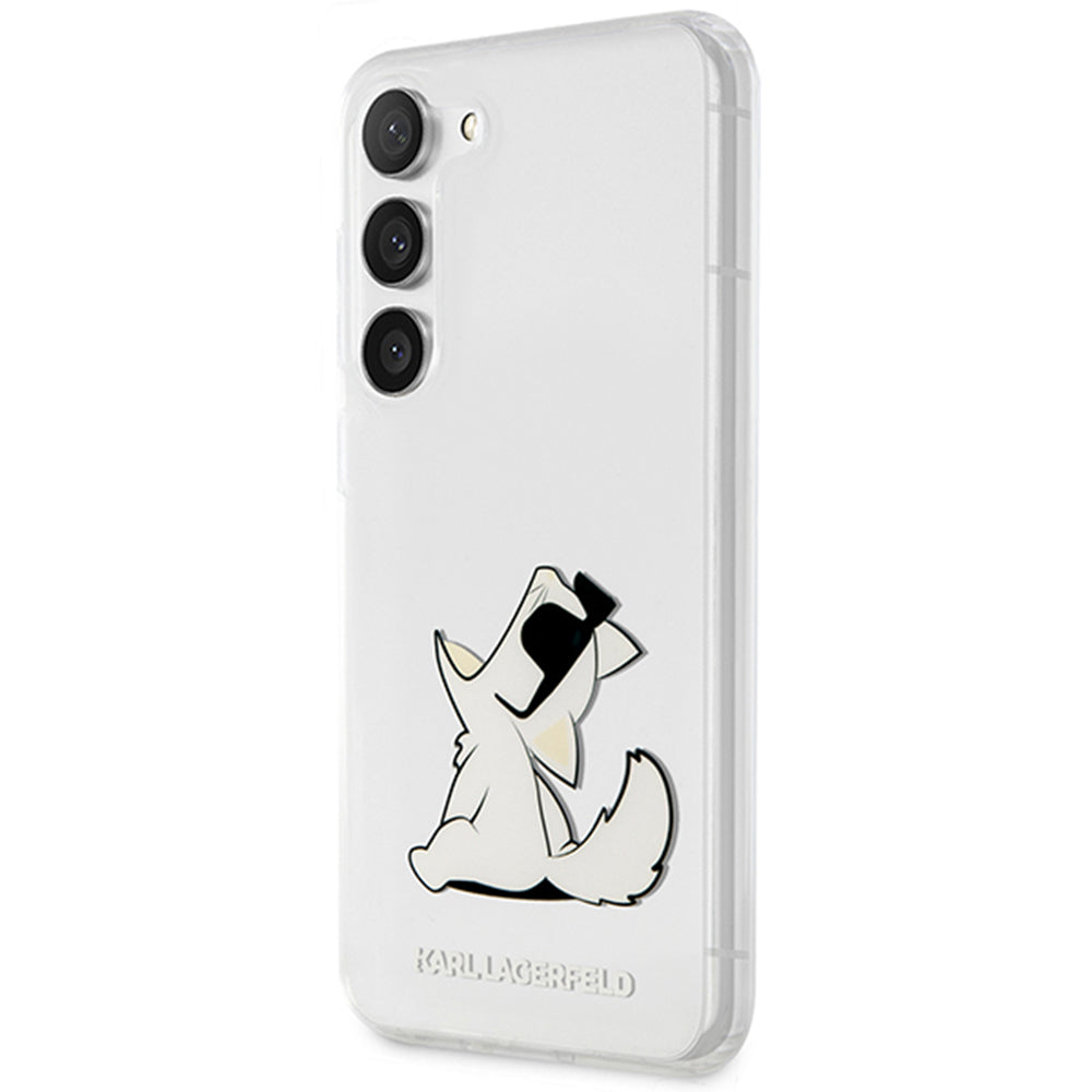 Калъф за Samsung Galaxy S23+ S916, Karl Lagerfeld, Choupette Eat, Прозрачен