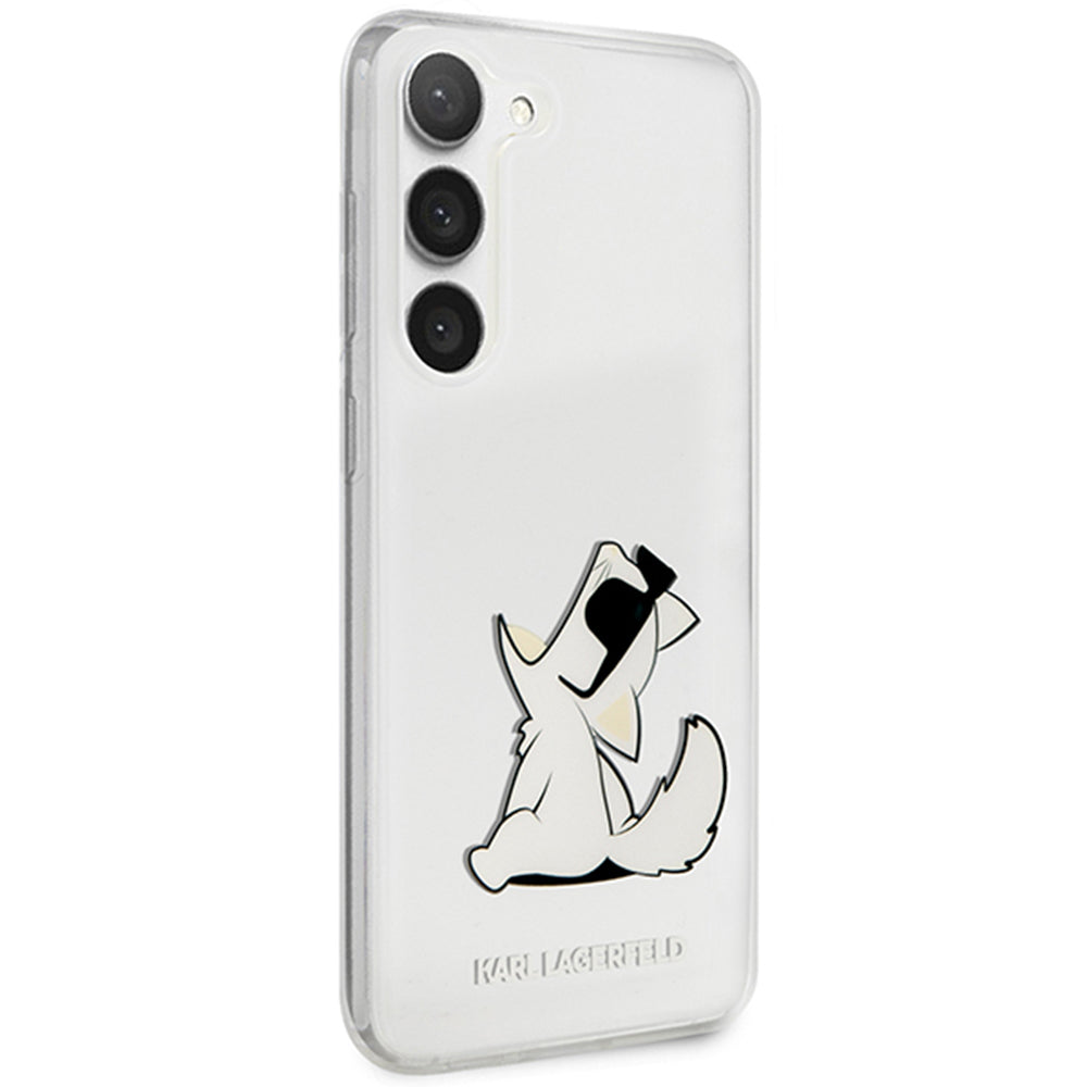 Калъф за Samsung Galaxy S23+ S916, Karl Lagerfeld, Choupette Eat, Прозрачен