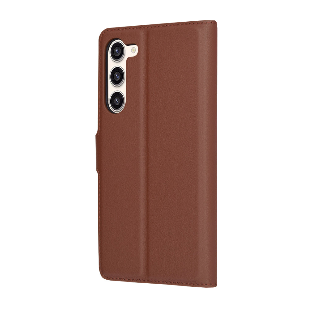 Калъф за Samsung Galaxy S23+ S916, Techsuit, кожен портфейл, кафяв
