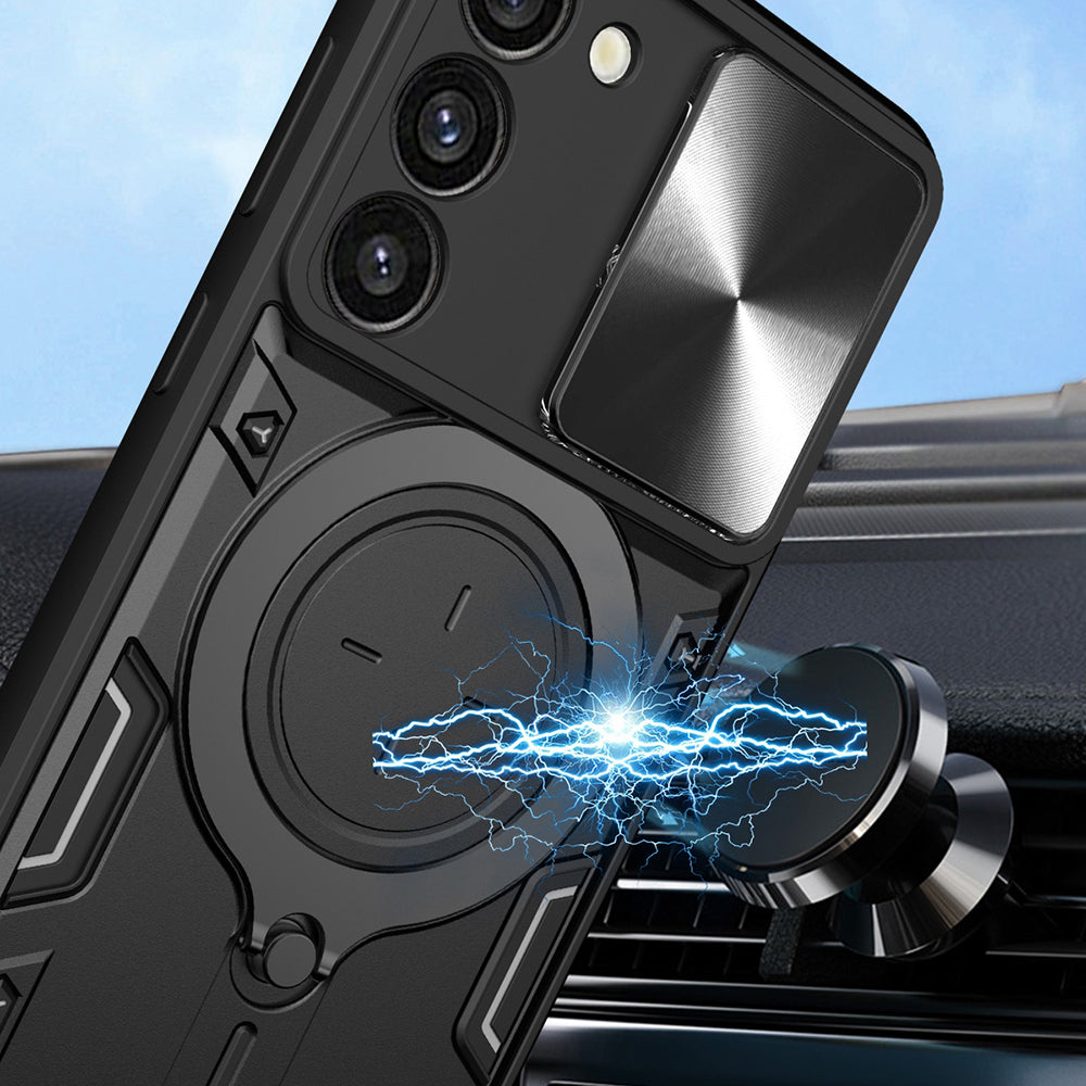 Калъф за Samsung Galaxy S23 S911, Techsuit, CamGuard Pro, Черен