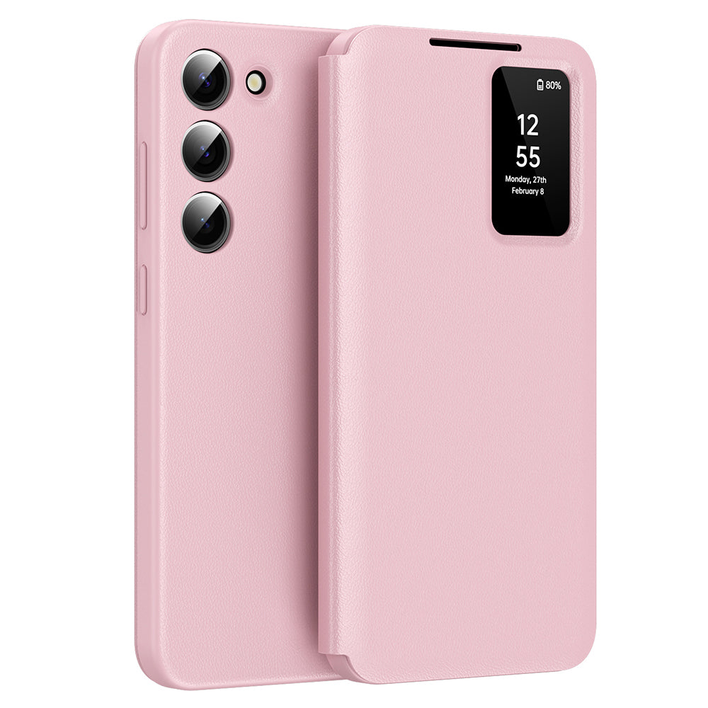 Калъф за Samsung Galaxy S23 S911, Techsuit, SmartView, Розов