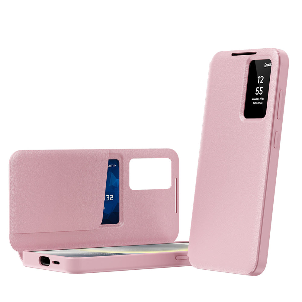 Калъф за Samsung Galaxy S23 S911, Techsuit, SmartView, Розов