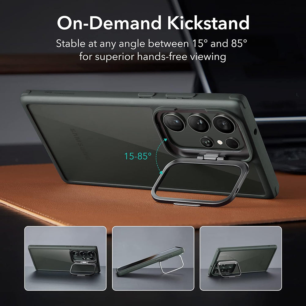 Калъф за Samsung Galaxy S23 Ultra S918, ESR, Classic Kickstand, Прозрачно зелен