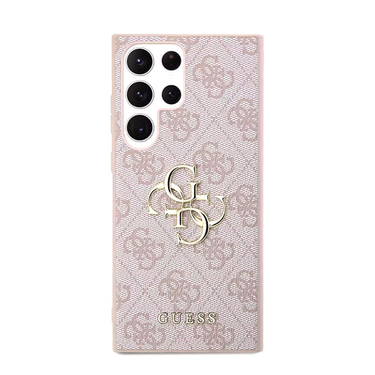 Калъф за Samsung Galaxy S23 Ultra S918, Guess, 4G Big Logo, Розов