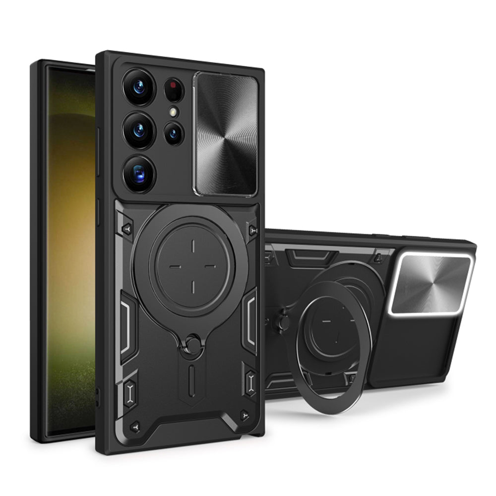 Калъф за Samsung Galaxy S23 Ultra S918, Techsuit, CamGuard Pro, Черен