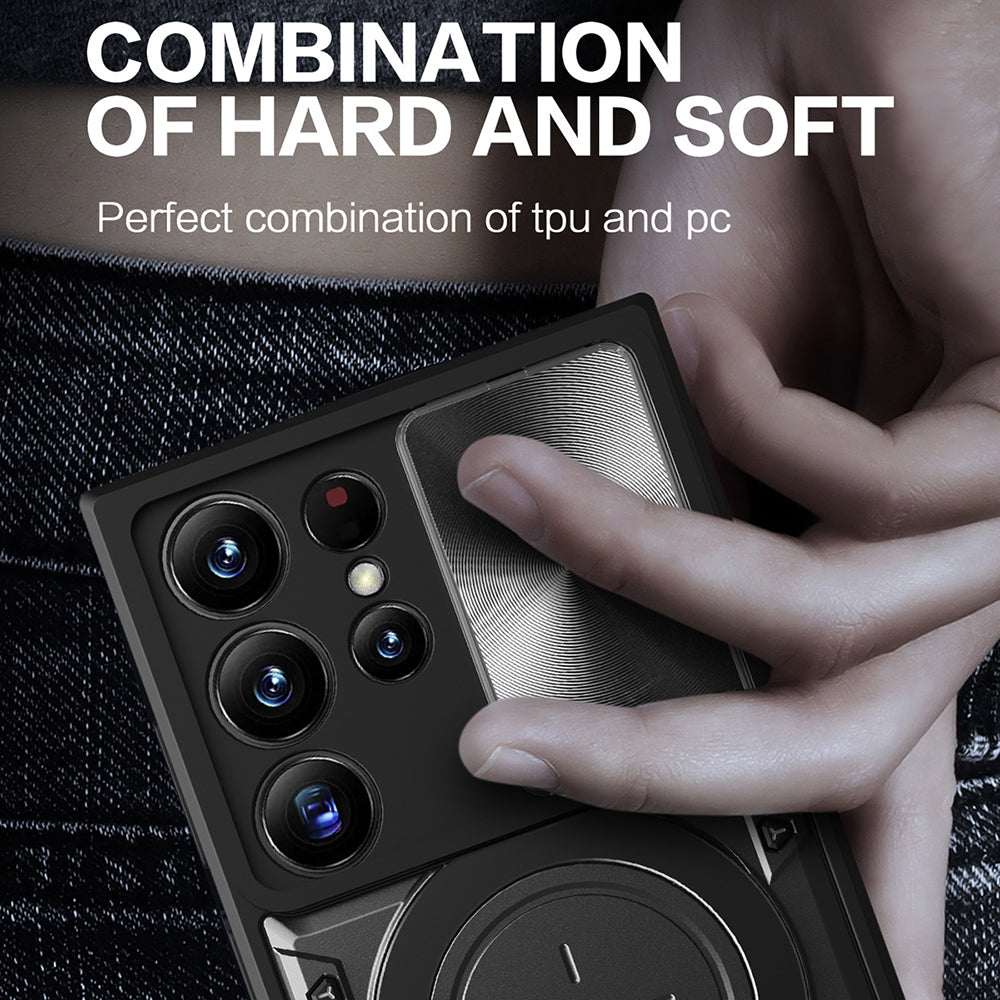 Калъф за Samsung Galaxy S23 Ultra S918, Techsuit, CamGuard Pro, Черен