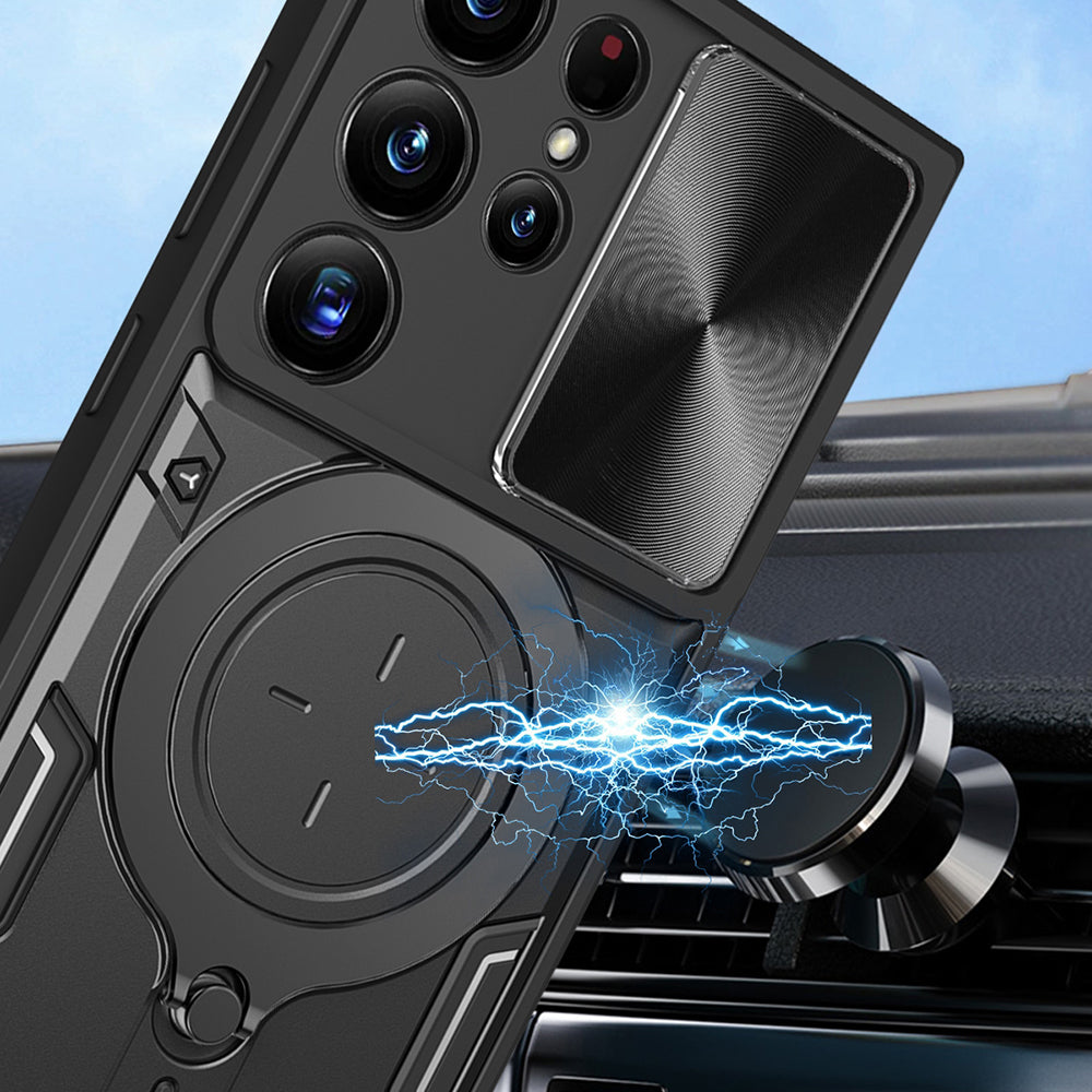 Калъф за Samsung Galaxy S23 Ultra S918, Techsuit, CamGuard Pro, Черен