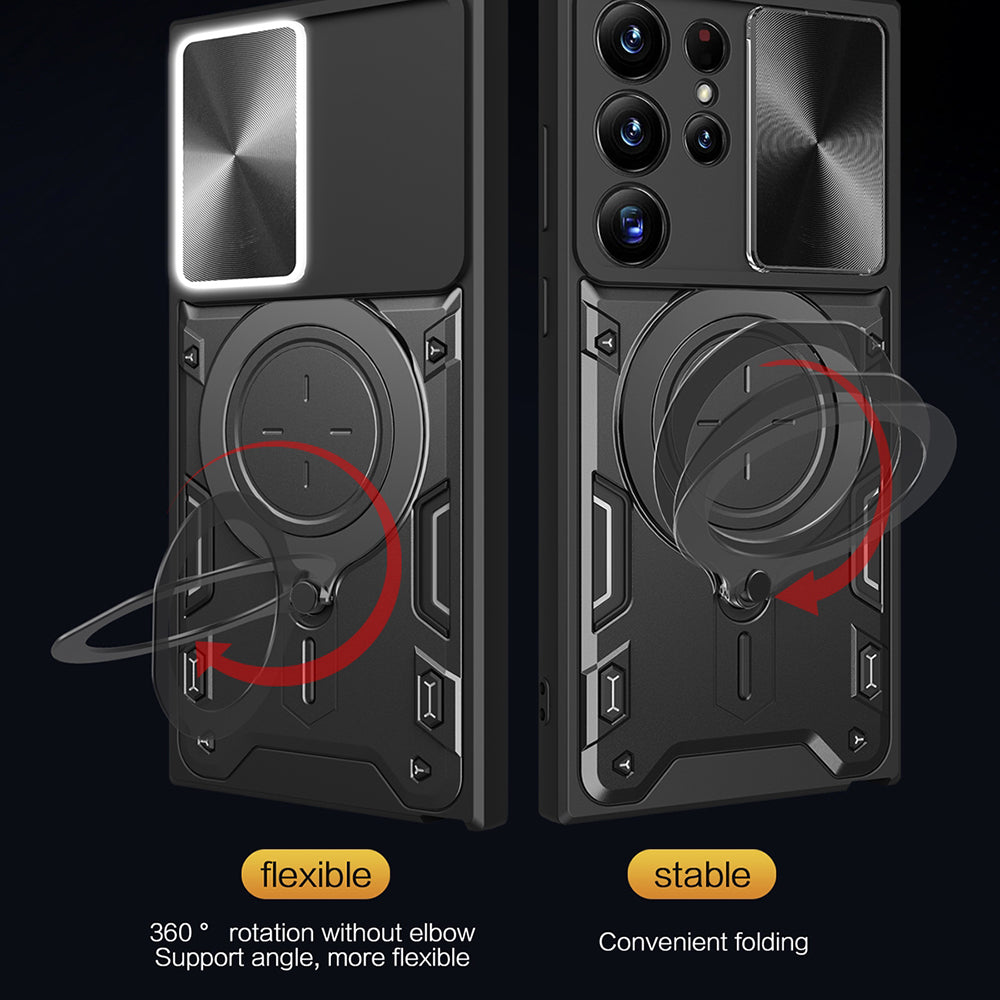 Калъф за Samsung Galaxy S23 Ultra S918, Techsuit, CamGuard Pro, Черен