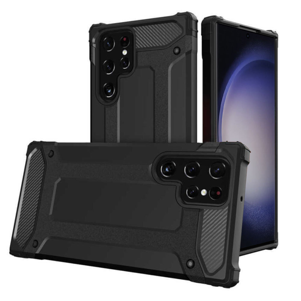 Калъф за Samsung Galaxy S23 Ultra S918, Techsuit, Hybrid Armor, Черен