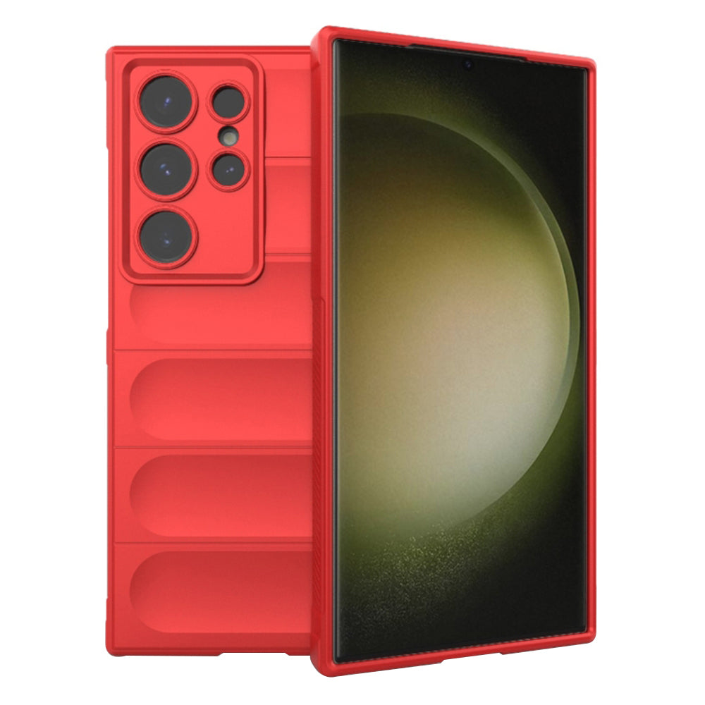Калъф за Samsung Galaxy S23 Ultra S918, Techsuit, Magic Shield, Червен