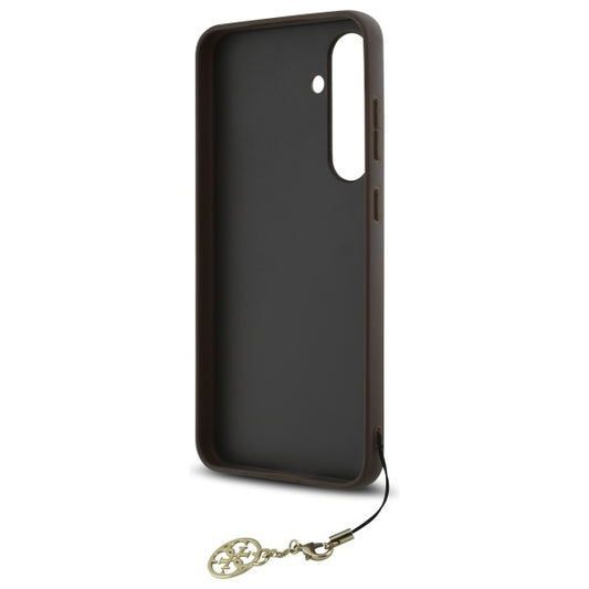 Калъф за Samsung Galaxy S24 FE S721, Guess, 4G Charm, Кафяв