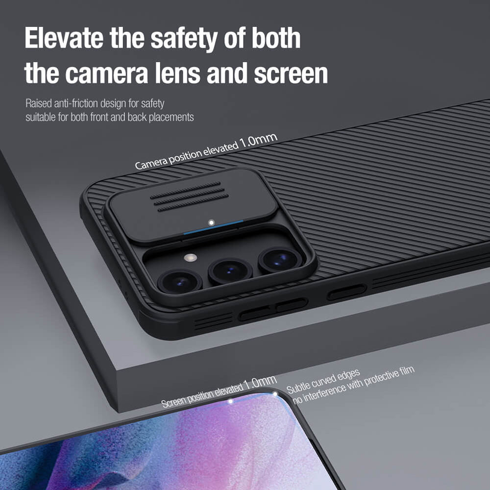 Калъф за Samsung Galaxy S24 FE S721, Nillkin, CamShield Pro, Син