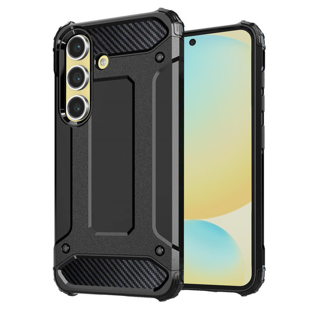Калъф за Samsung Galaxy S24 FE S721, Techsuit, Hybrid Armor, Черен