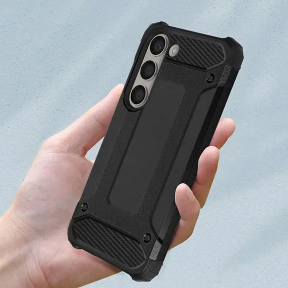 Калъф за Samsung Galaxy S24 FE S721, Techsuit, Hybrid Armor, Черен