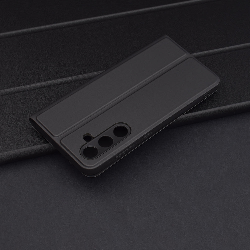 Калъф за Samsung Galaxy S24 FE S721, Techsuit, Magskin Book, Черен
