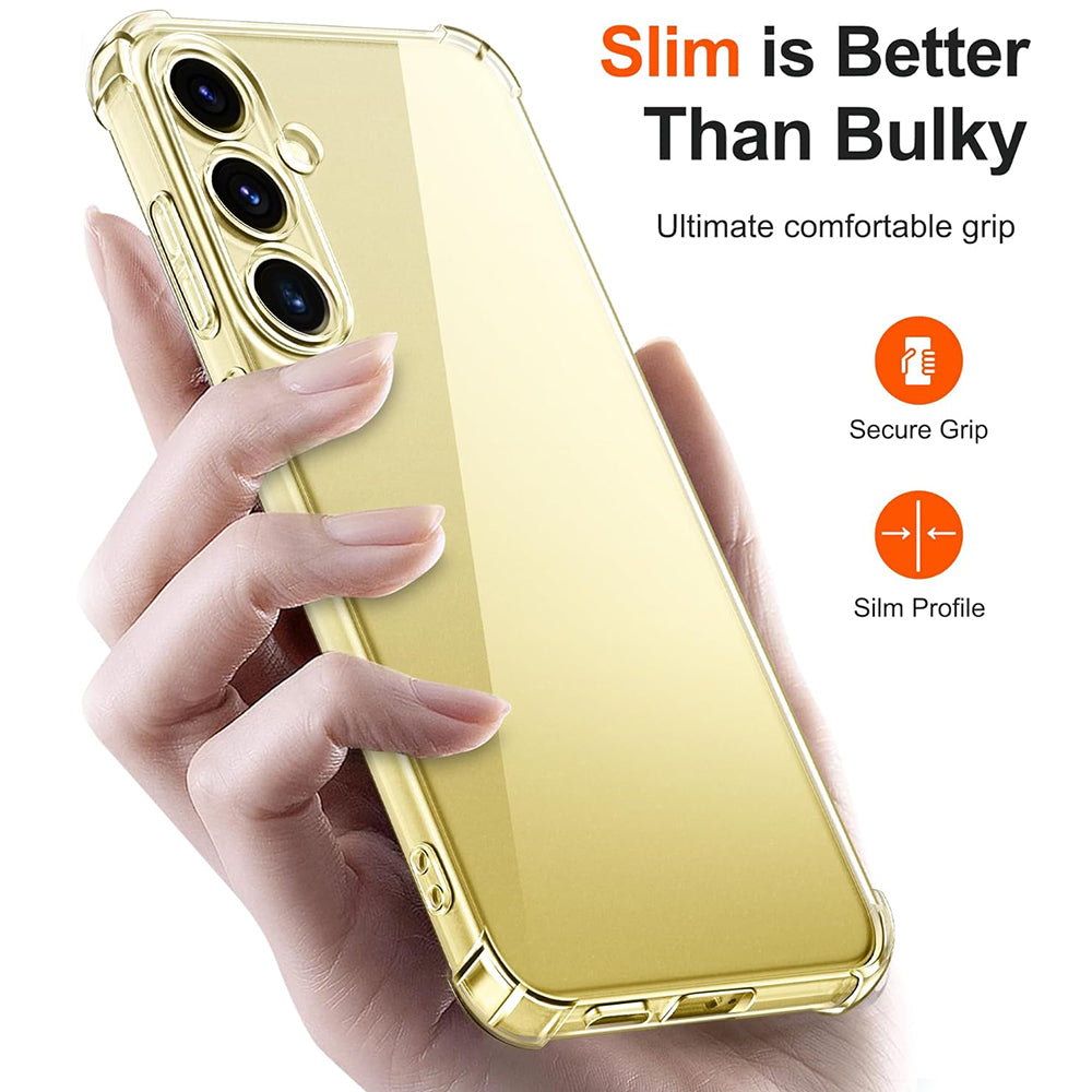 Калъф за Samsung Galaxy S24 FE S721, Techsuit, противоударен прозрачен, прозрачен