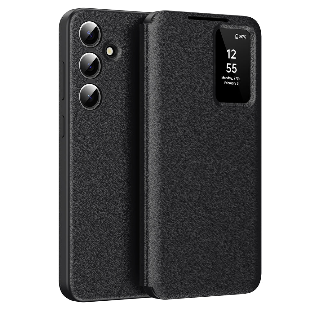 Калъф за Samsung Galaxy S24 FE S721, Techsuit, SmartView, Черен