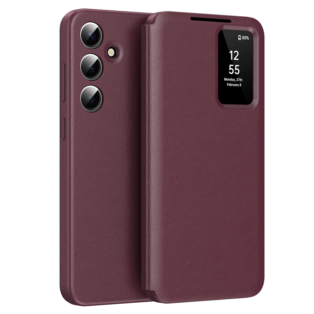 Калъф за Samsung Galaxy S24 FE S721, Techsuit, SmartView, Червен