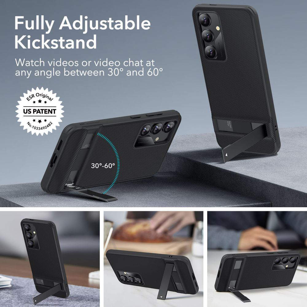 Калъф за Samsung Galaxy S24+ S926, ESR, Air Shield Boost Kickstand, Черен