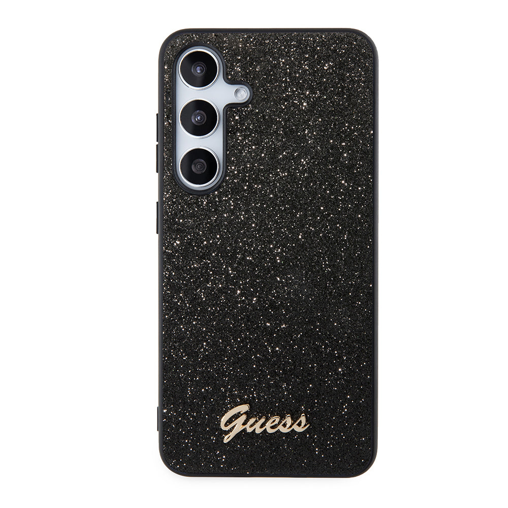 Калъф за Samsung Galaxy S24+ S926, Guess, Glitter Script, Черен