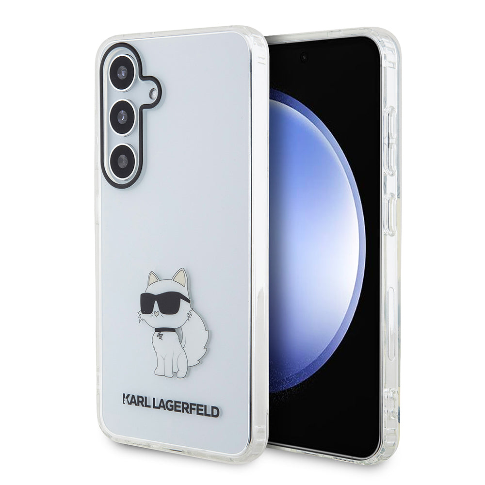 Калъф за Samsung Galaxy S24+ S926, Karl Lagerfeld, IML Luxury Choupette, Прозрачен