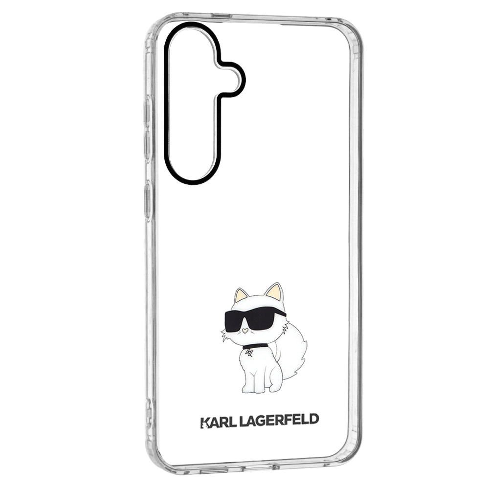 Калъф за Samsung Galaxy S24+ S926, Karl Lagerfeld, IML Luxury Choupette, Прозрачен