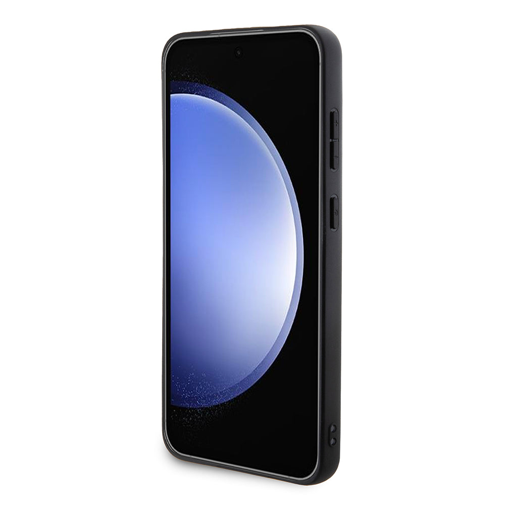 Калъф за Samsung Galaxy S24+ S926, Karl Lagerfeld, Saffiano Karl & Choupette Metal, Черен