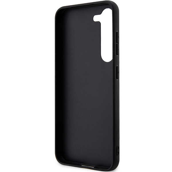 Калъф за Samsung Galaxy S24+ S926, Karl Lagerfeld, Saffiano Monogram Metal Logo, Черен