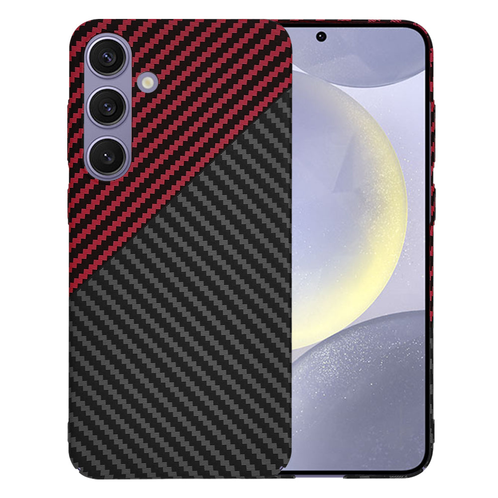 Калъф за Samsung Galaxy S24+ S926, Techsuit, Carbonite FiberShell, Черно Червен