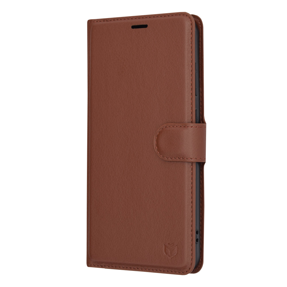 Калъф за Samsung Galaxy S24+ S926, Techsuit, Leather Folio, Кафяв