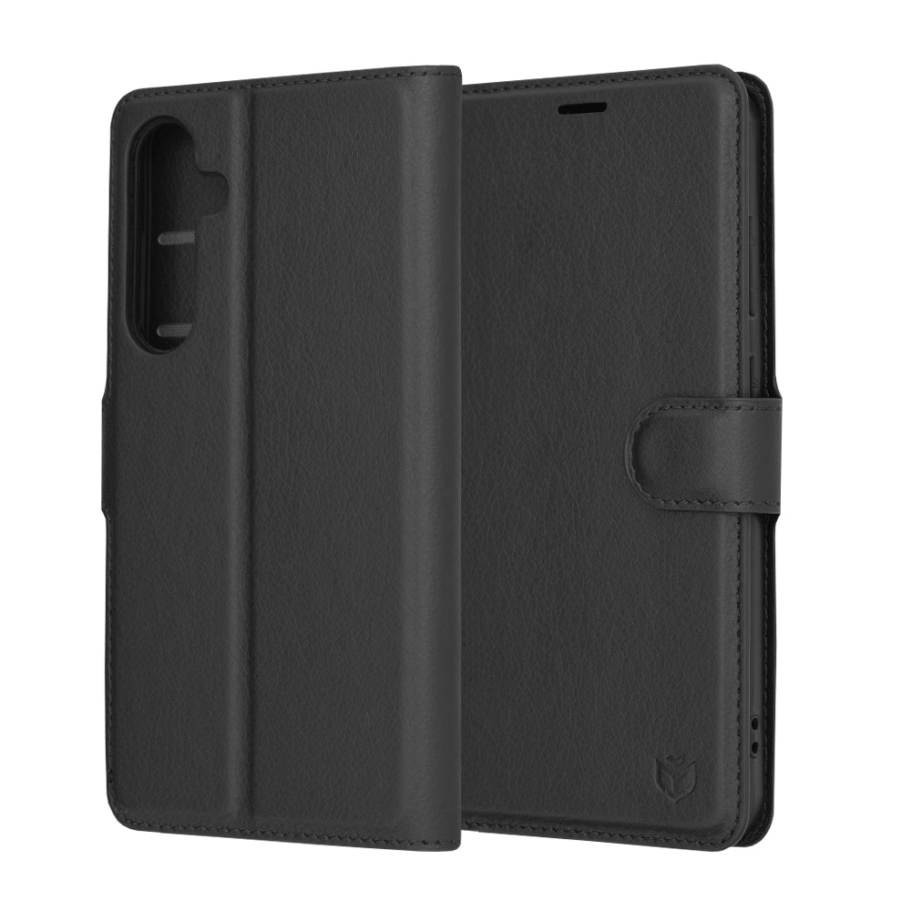 Калъф за Samsung Galaxy S24+ S926, Techsuit, Leather Folio, Черен