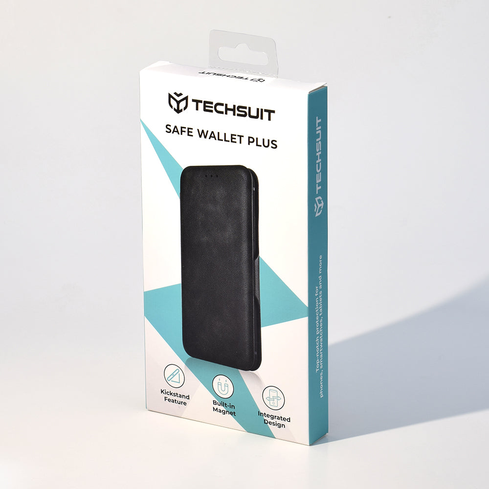 Калъф за Samsung Galaxy S24+ S926, Techsuit, Safe Wallet Plus, Черен