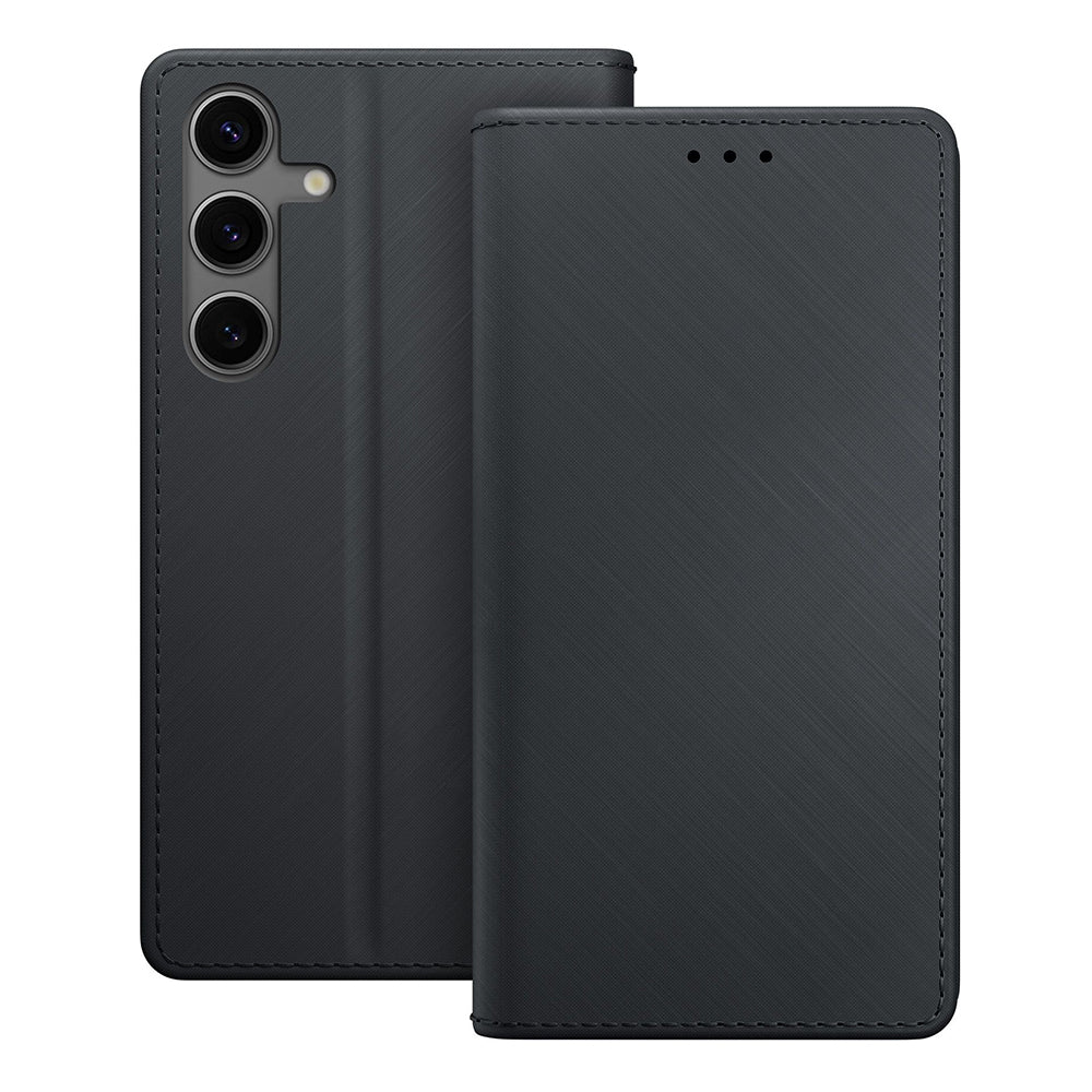 Калъф за Samsung Galaxy S24 S921, 3MK, Wallet, Черен