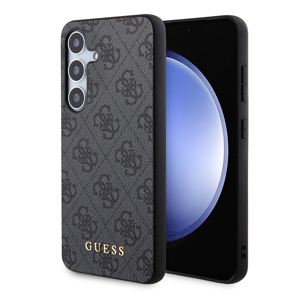 Калъф за Samsung Galaxy S24 S921, Guess, 4G Metal Gold Logo, Черен
