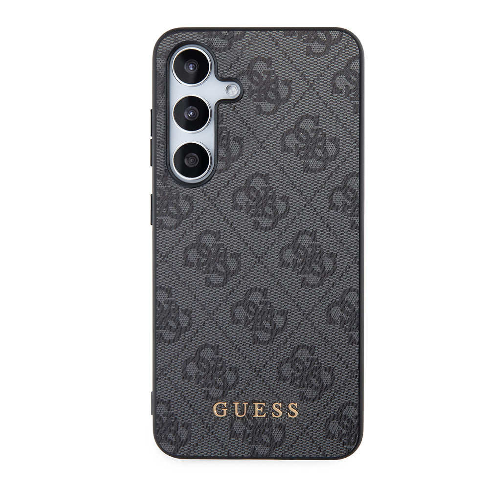 Калъф за Samsung Galaxy S24 S921, Guess, 4G Metal Gold Logo, Черен