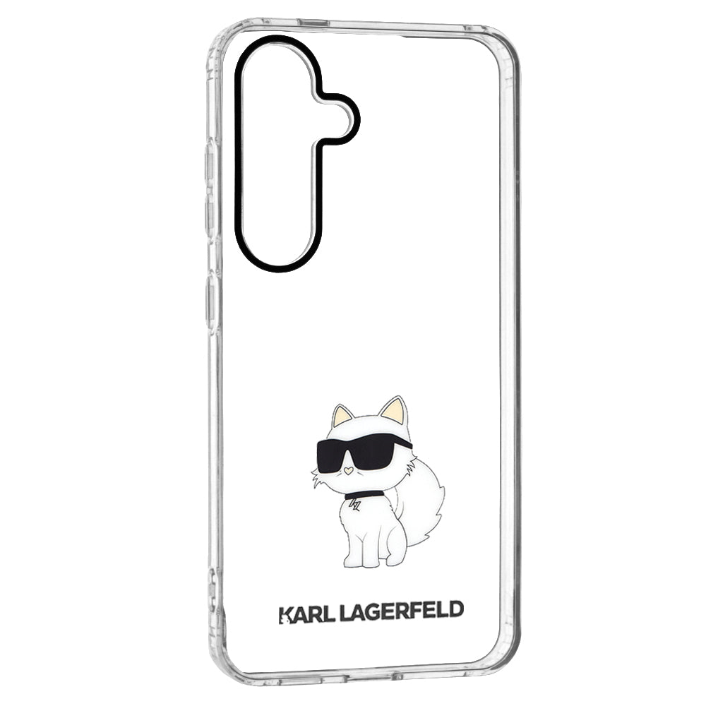 Калъф за Samsung Galaxy S24 S921, Karl Lagerfeld, IML Luxury Choupette, Прозрачен